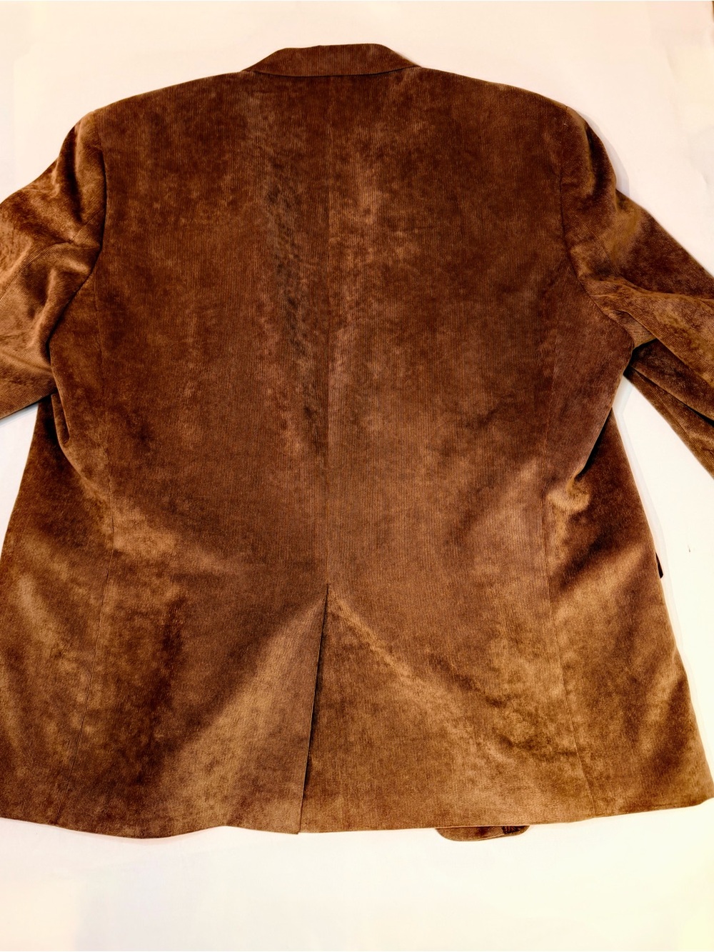 Chaps Blazer Men's 50R Tan/Beige Corduroy 2 Button Sport Coat Jacket Suede-like - Picture 10 of 15